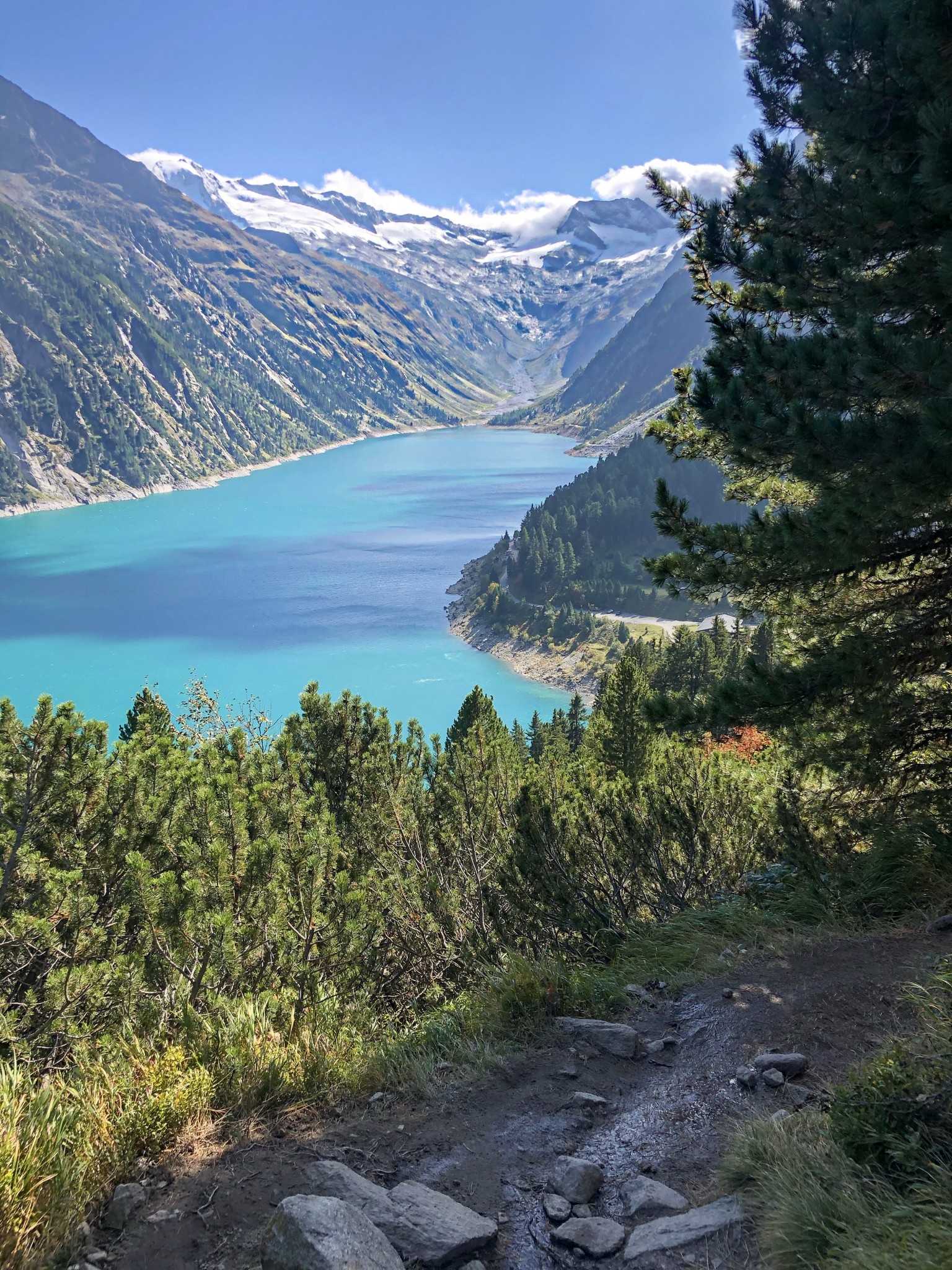 Schlegeis Stausee in den Zillertaler Alpen 